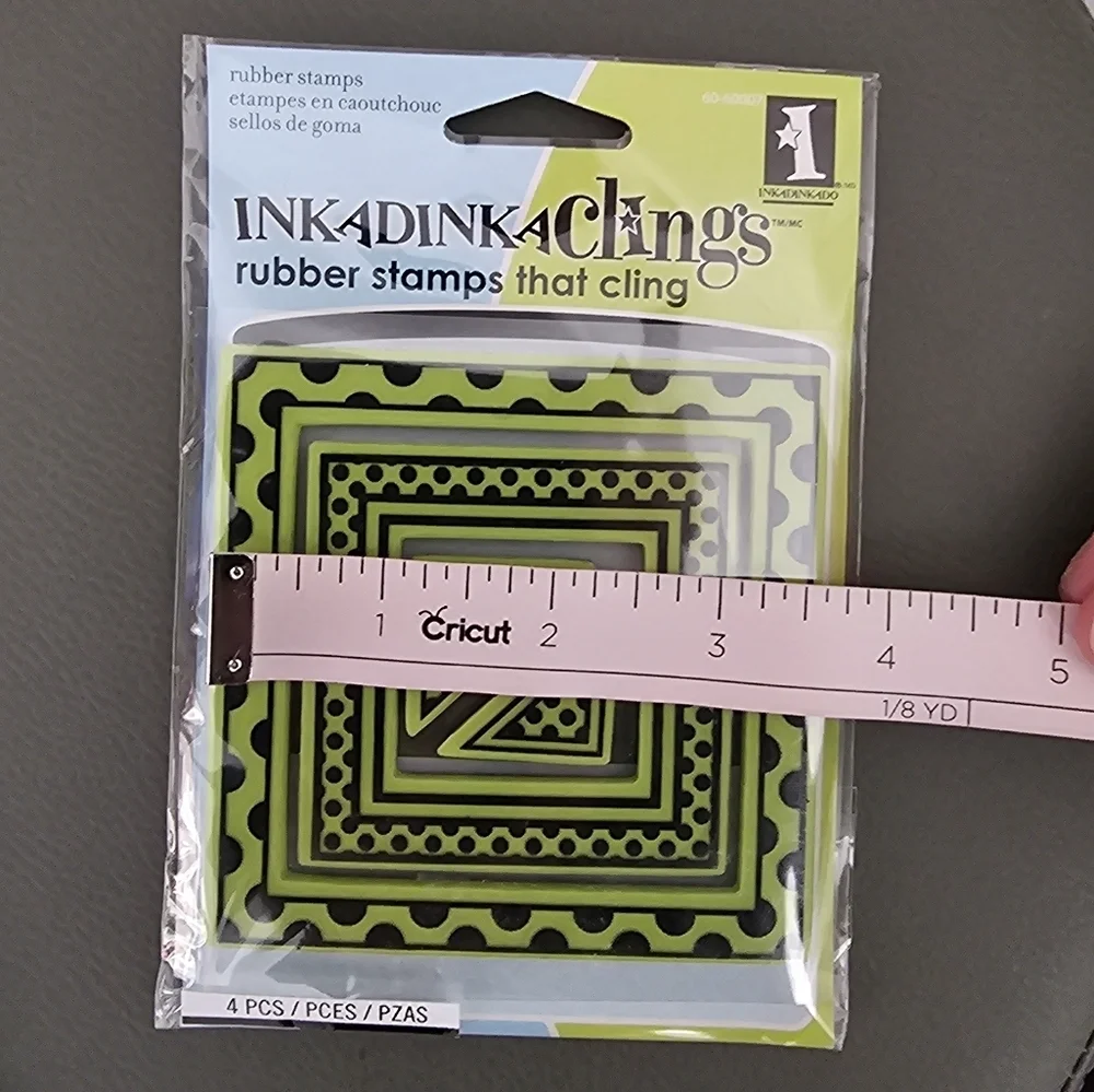 Inkadinkado Clings Rubber Stamps 3 Pack - Picture 6 of 12